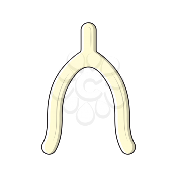 Royalty-free Clipart Image of a Wishbone