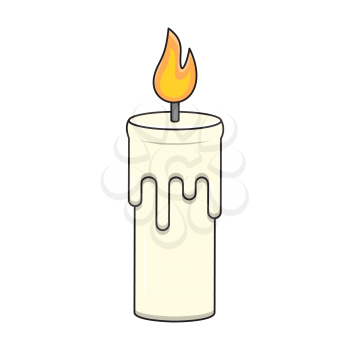 Royalty-free Clipart Image of a Candle