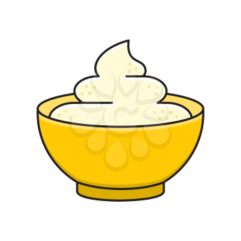 Royalty-free Clipart Image of food in a dish - Thanksgiving