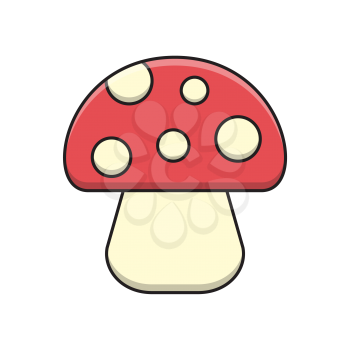Royalty-free Clipart Image of a Mushroom