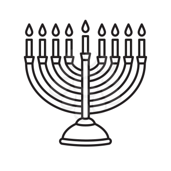 Royalty-Free Clipart Image for Hanukkah - Menorah
