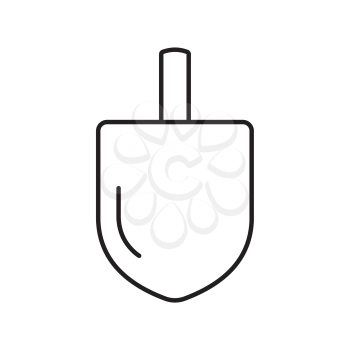 Royalty-Free Clipart Image for Hanukkah  - Dreidel
