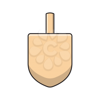 Royalty-Free Clipart Image for Hanukkah  - Dreidel