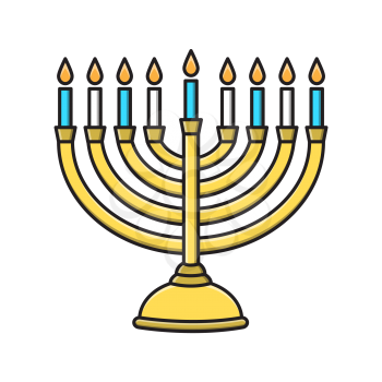 Royalty-Free Clipart Image for Hanukkah  - Menorah
