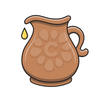 Royalty-Free Clipart Image for Hanukkah  - Jug