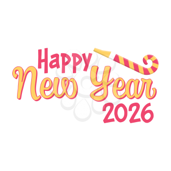 Royalty-Free Clipart Image - Happy New Year 2026