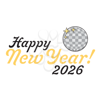Royalty-Free Clipart Image - Happy New Year 2026