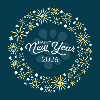 Royalty-Free Clipart Image - Happy New Year 2026