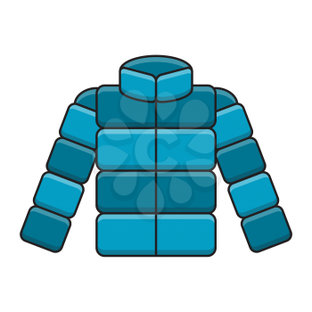 Royalty-Free Clipart Image Part of a Winter Set - Jacket
