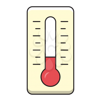 Royalty-Free Clipart Image Part of a Winter Set - Thermometer 