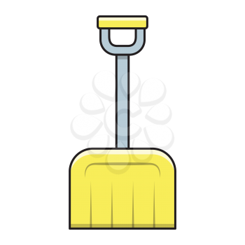 Royalty-Free Clipart Image Part of a Winter Set - Shovel