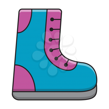 Royalty-Free Clipart Image Part of a Winter Set - Boot