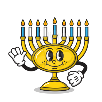 Royalty-Free Clipart Image Part of a Hanukkah Set