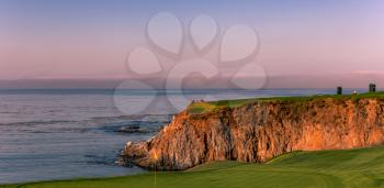 A view of Pebble Beach golf  course, Monterey, California, USA