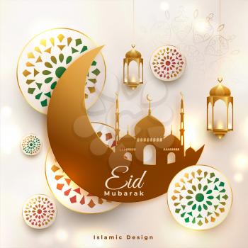 eid mubarak religious islamic background design