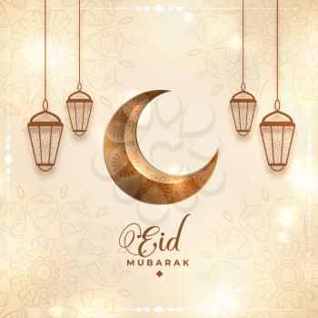 eid mubarak traditional festival background design