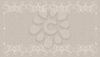 vintage floral background with text space