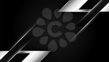 abstract black and silver wallpaper with geometric shapes