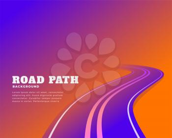 abstract road pathway colors background design