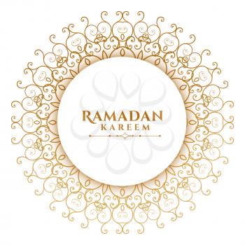 arabic mandala style islamic ramadan kareem background