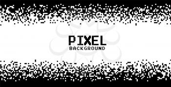black and white pixels background  design
