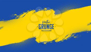 blue and yellow abstract grunge texture background