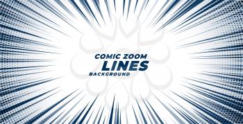 comic zoom motion lines background