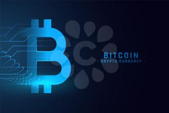 digital bitcoin technology concept background design