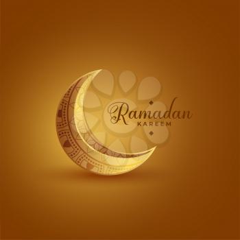 elegant ramadan kareem islamic festival card design