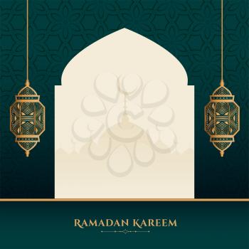 fasting festival ramadan kareem islamic background design