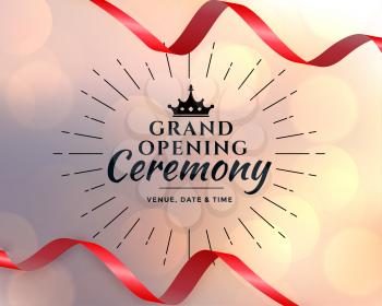 grand opening event ceremony template design