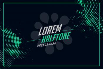 halftone background in turquoise color