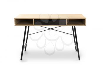 Modern table on white background�