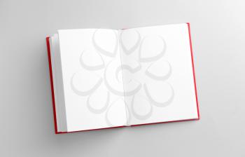 Open book on light background�