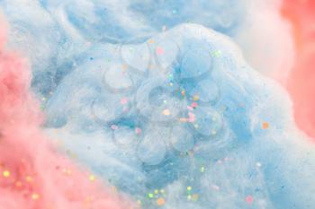 Texture of cotton candy, closeup�