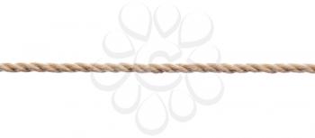 Long rope on white background�