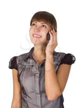Royalty Free Photo of a Girl Talking on a Cellphone