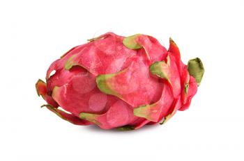 Raw dragon fruit isolated on white background