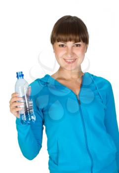  image of a Young girl with bottle of water