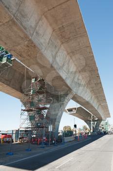 fragment  view  of the road under reconstruction 