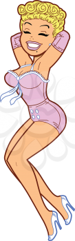 Royalty Free Clipart Image of a Glamorous Woman