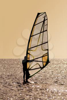 Royalty Free Photo of a Windsurfer