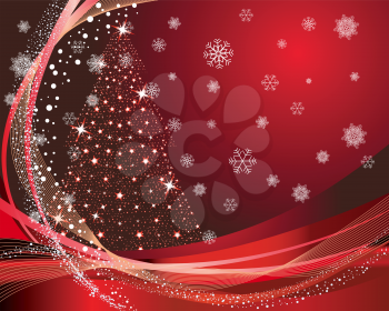 Royalty Free Clipart Image of a Christmas Background