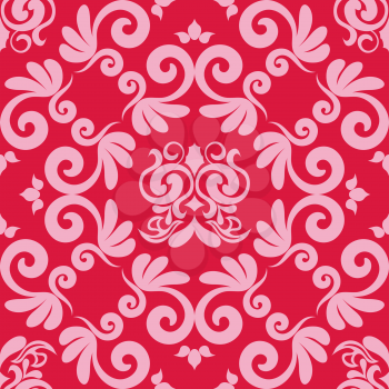 Royalty Free Clipart Image of a Damask Background