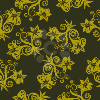 Royalty Free Clipart Image of a Floral Background