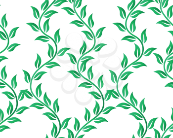 Royalty Free Clipart Image of a Seamless Vine Background