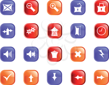 Royalty Free Clipart Image of Web Icons