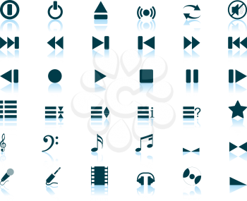 Royalty Free Clipart Image of Musical Icons