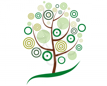 Royalty Free Clipart Image of a Tree