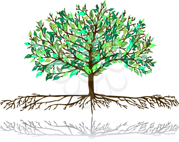 Royalty Free Clipart Image of a Tree